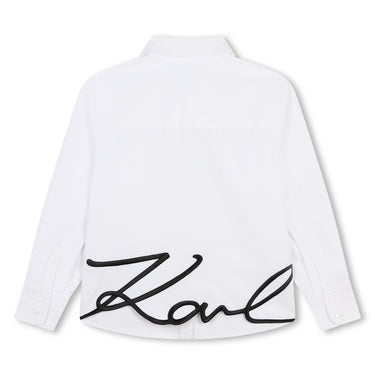 KARL LAGERFELD Camisa para niña y adolescente Blanca